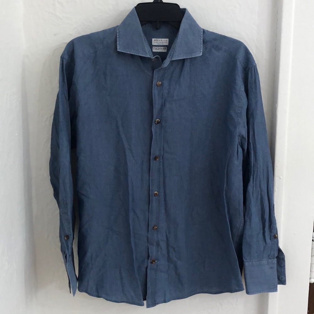 Brunello Cucinelli Cotton Button-Down Shirt - Medium